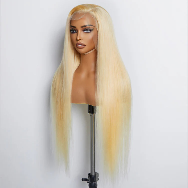 Stacy Pre-Plucked 13"x4" #613 Straight Lace Frontal Wig 200% Density-100% Human Hair