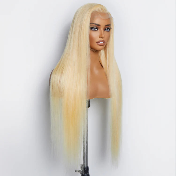 Stacy Pre-Plucked 13"x4" #613 Straight Lace Frontal Wig 200% Density-100% Human Hair