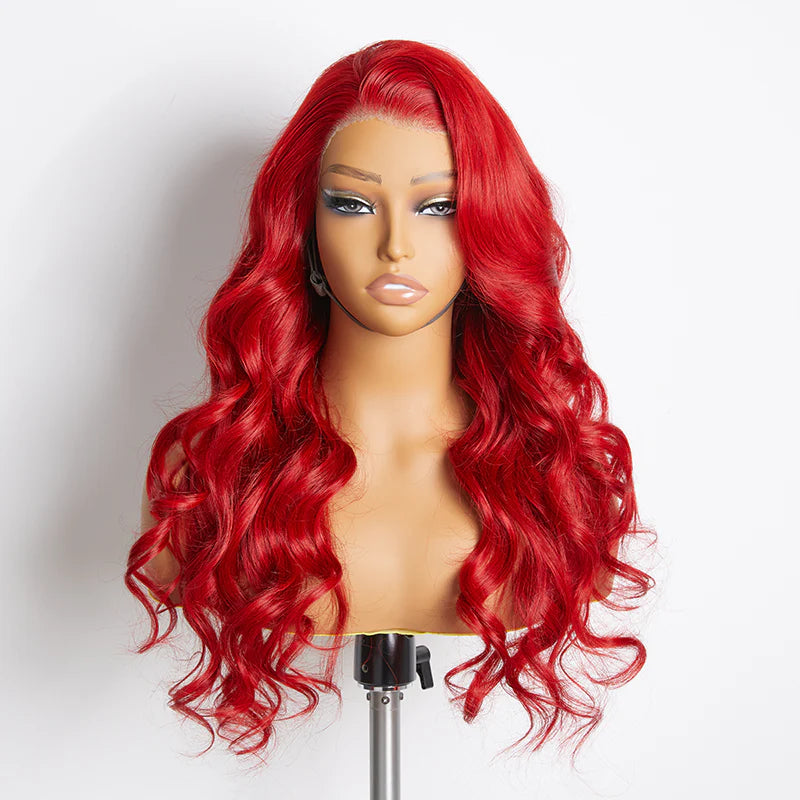 Passion Hot 24 Inches 13"x4" Body Wavy Wear & Go Glueless Frontal Wig-100% Human Hair