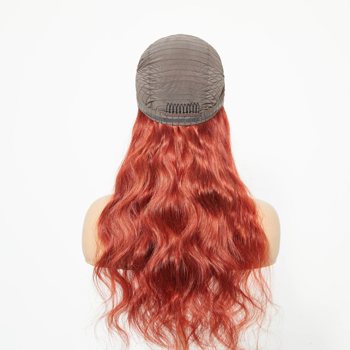 Auburn Redburn 24 Inches 13"x4" Body Wavy Wear & Go Glueless Lace Frontal Wig-100% Human Hair