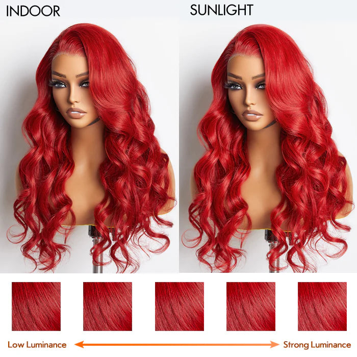 Passion Hot 24 Inches 13"x4" Body Wavy Wear & Go Glueless Frontal Wig-100% Human Hair