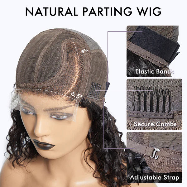Oh So Bouncy - 10 inch C Part Loose Wave Glueless Minimalist HD Lace Wig Ready To Go