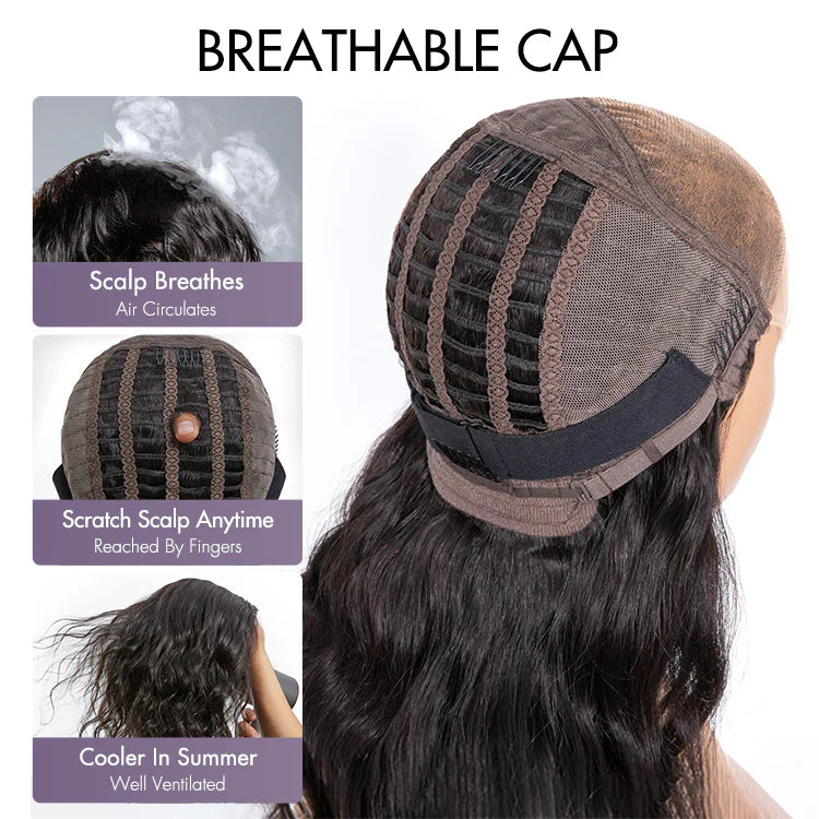 Natural beauty 14 inch Coily Curl Glueless 5x5 Closure HD Lace Wig Breathable Cap