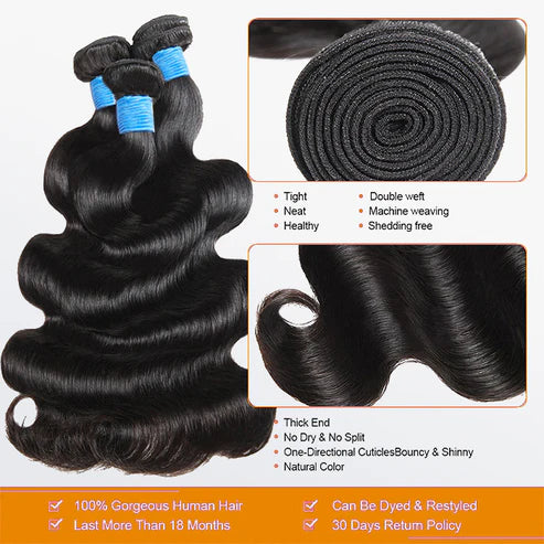 Bouncing Body Wavy Virgin Hair