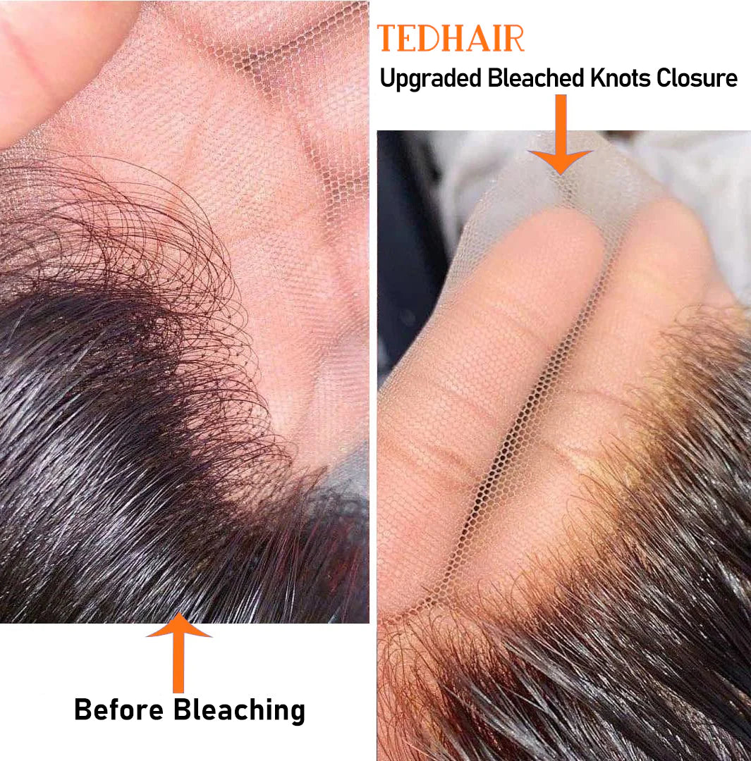 4" x 4" HD Body Wave Free Parted Lace Closure #1B Natural Black
