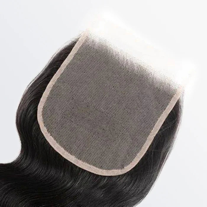 4" x 4" HD Body Wave Free Parted Lace Closure #1B Natural Black