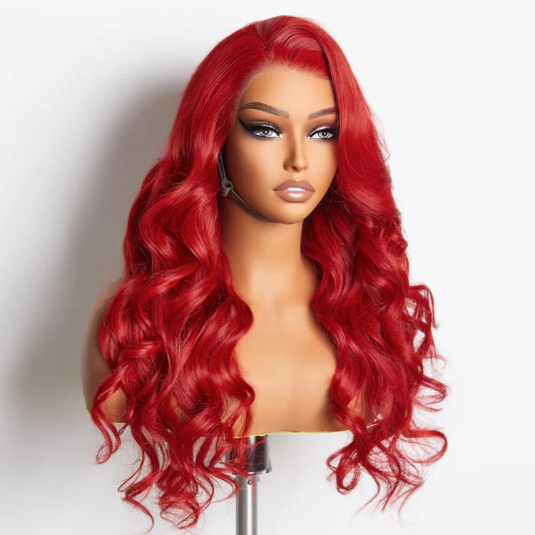 Passion Hot 24 Inches 13"x4" Body Wavy Wear & Go Glueless Frontal Wig-100% Human Hair