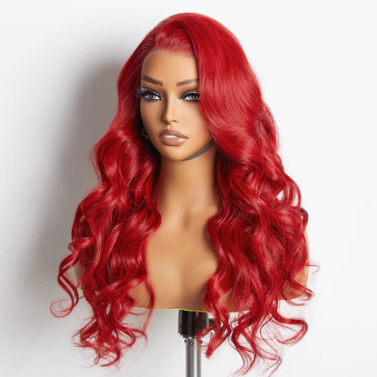 Passion Hot 24 Inches 13"x4" Body Wavy Wear & Go Glueless Frontal Wig-100% Human Hair