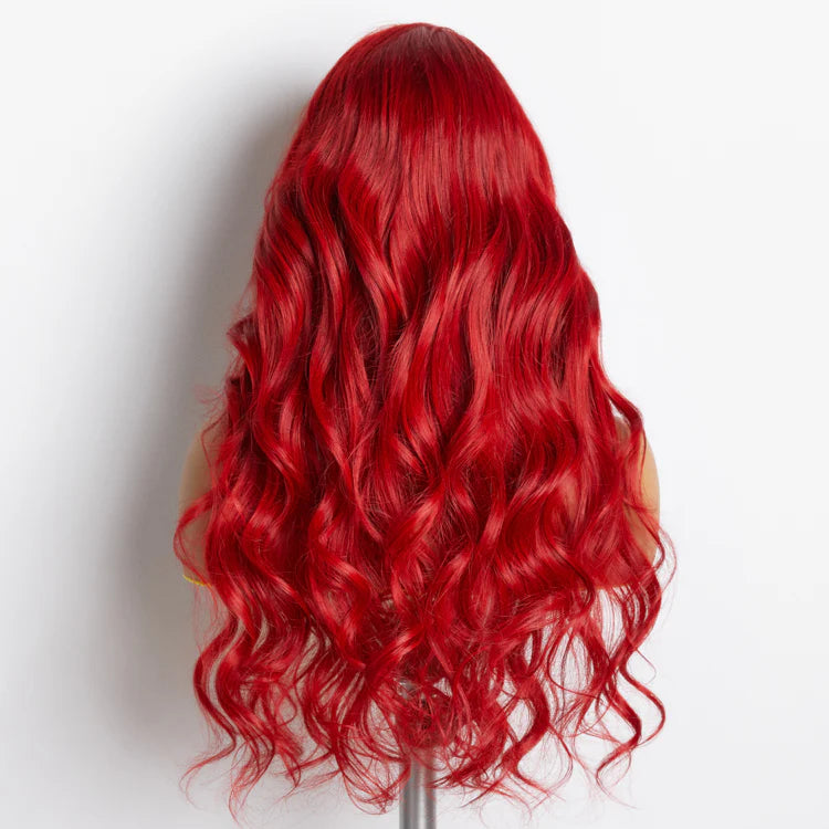 Passion Hot 24 Inches 13"x4" Body Wavy Wear & Go Glueless Frontal Wig-100% Human Hair