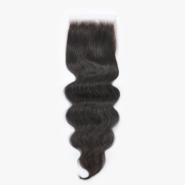 Upgrade 2.0 5" x 5" HD Body Wavy Free Parted Lace Closure #1B Natural Black