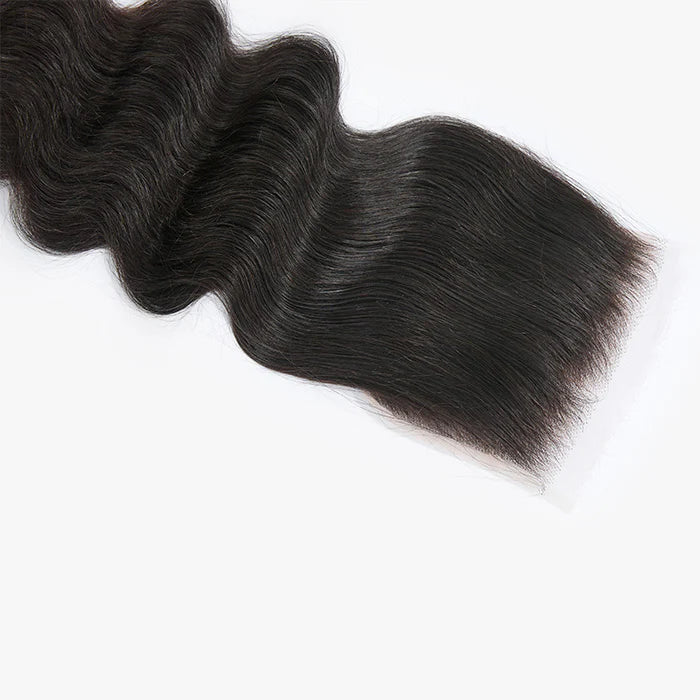 Upgrade 2.0 5" x 5" HD Body Wavy Free Parted Lace Closure #1B Natural Black