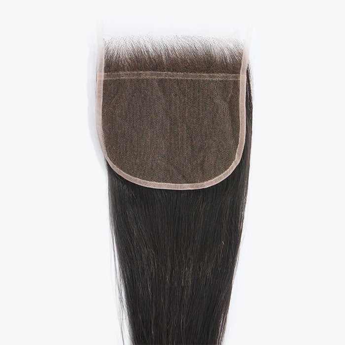 Upgrade 2.0 5" x 5" HD Straight Free Parted Lace Closure #1B Natural Black