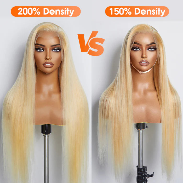 Stacy Pre-Plucked 13"x4" #613 Straight Lace Frontal Wig 200% Density-100% Human Hair