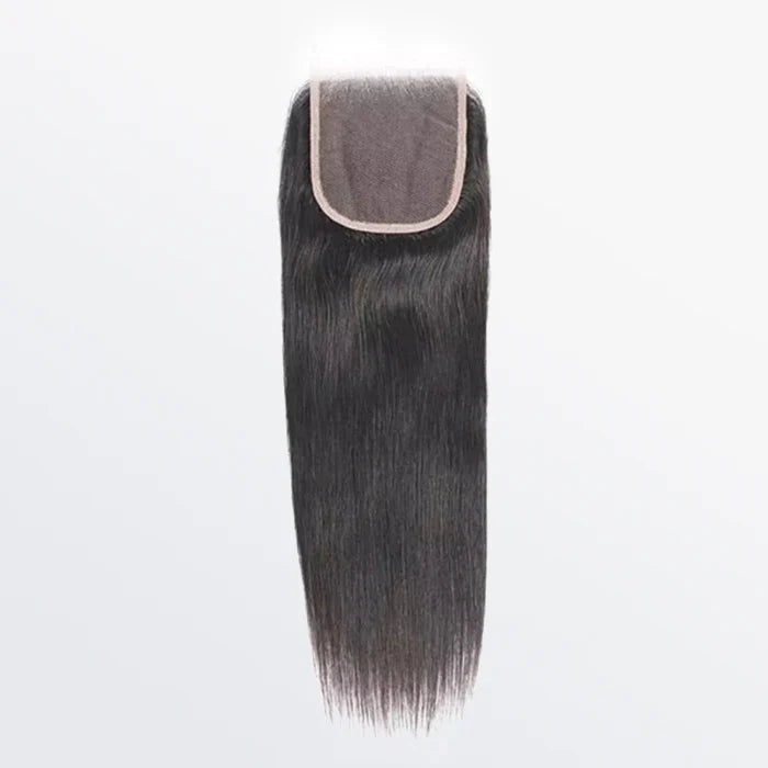 5" x 5" HD Straight Free Parted Lace Closure #1B Natural Black