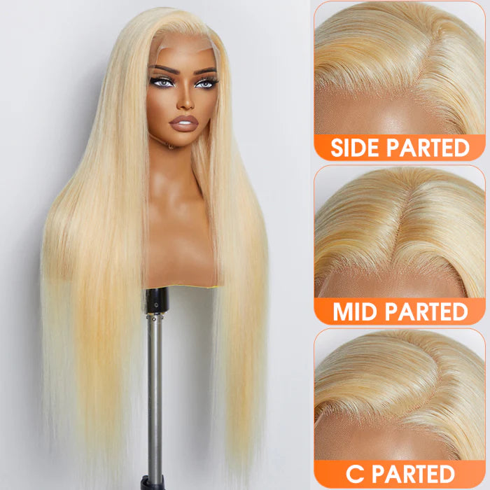 Stacy Pre-Plucked 13"x4" #613 Straight Lace Frontal Wig 200% Density-100% Human Hair