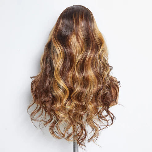 Golden Hour 24 Inches 13"x4" Body Wavy Wear & Go Glueless #4/27 Lace Frontal Wig-100% Human Hair