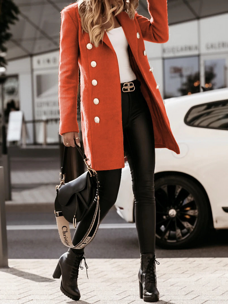 Double-breasted Lapel Collar Blazer CAN-X-DID