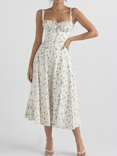 Feminine Floral Camisole Dress CAN-X-DID