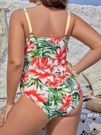 Georgia Peach Floral Print Swimsuit CAN-X-DID