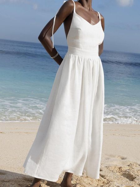 Heavenly Lilac V-neck Lace Open Back Cami Dress CAN-X-DID