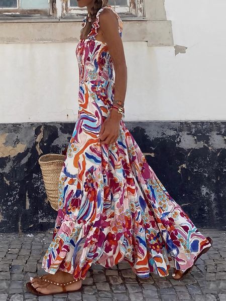 Venice Floral Camisole Long Dress