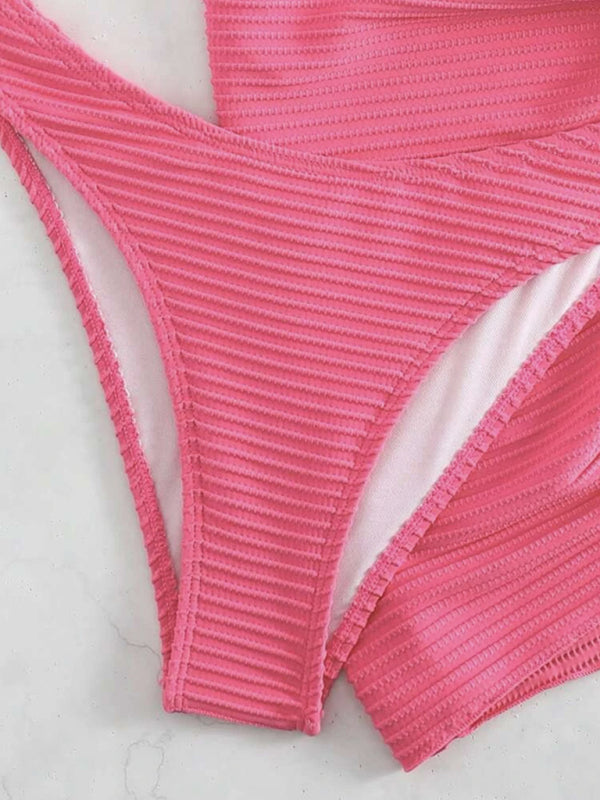 Chic Three-piece Sexy Strappy Bikini Set
