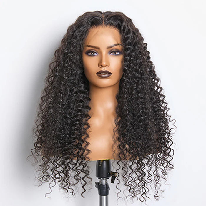 Bouncing Beauty 180% Density HD 13x4 Full Frontal Lace Wig Deep Curly