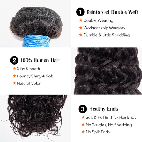 10A Water Wave Virgin Brazilian Hair