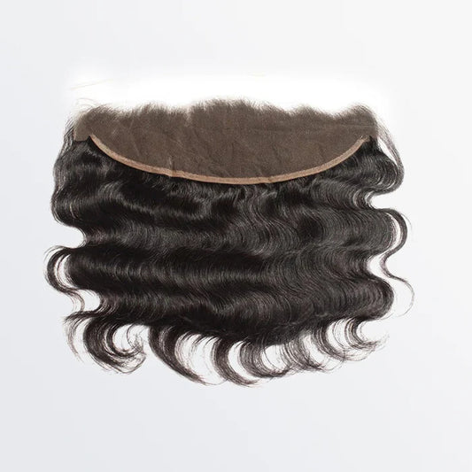 13" x 4" Body Wavy Free Parted Frontal #1B Natural Black