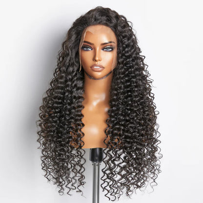 Deep Wave 200% Density 13x4 Full Frontal Lace Wig