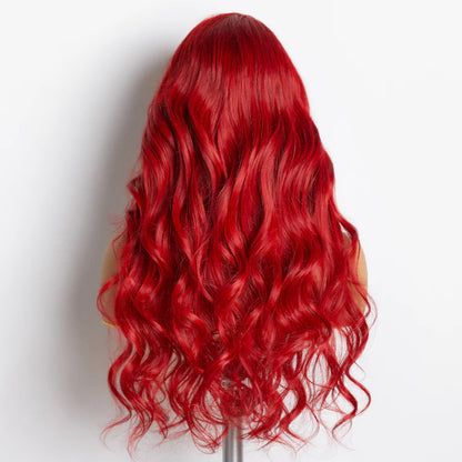 Passion Hot 24 Inches 13"x4" Body Wavy Wear & Go Glueless Frontal Wig-100% Human Hair