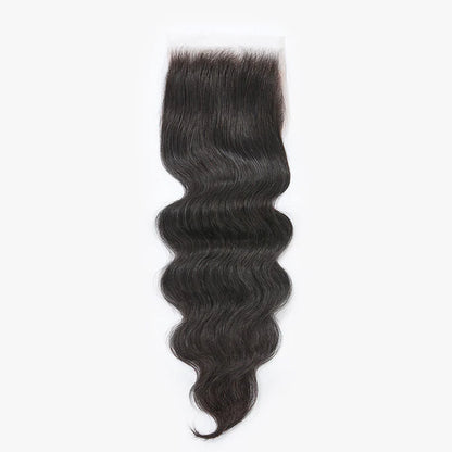 Upgrade 2.0 5" x 5" HD Body Wavy Free Parted Lace Closure #1B Natural Black
