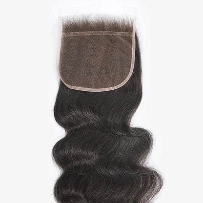 Upgrade 2.0 5" x 5" HD Body Wavy Free Parted Lace Closure #1B Natural Black
