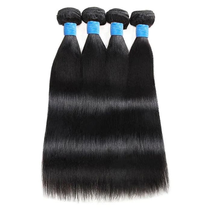 Brazilian Straight Virgin Hair #1B Natural Black