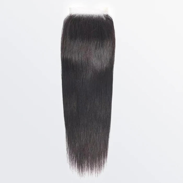 5" x 5" HD Straight Free Parted Lace Closure #1B Natural Black