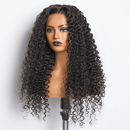 Bouncing Beauty 180% Density HD 13x4 Full Frontal Lace Wig Deep Curly