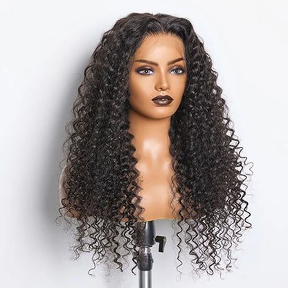 Bouncing Beauty 180% Density HD 13x4 Full Frontal Lace Wig Deep Curly