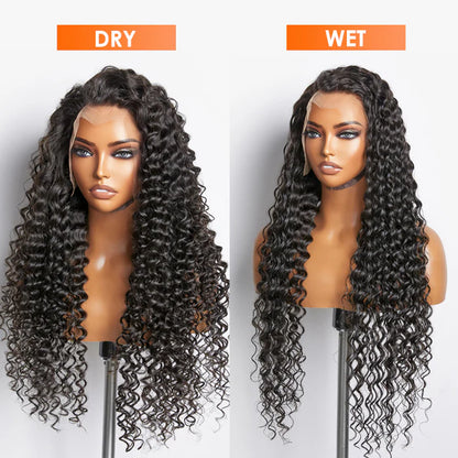 Deep Wave 200% Density 13x4 Full Frontal Lace Wig