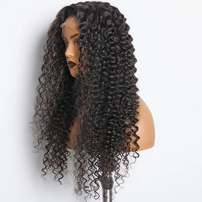 Bouncing Beauty 180% Density HD 13x4 Full Frontal Lace Wig Deep Curly