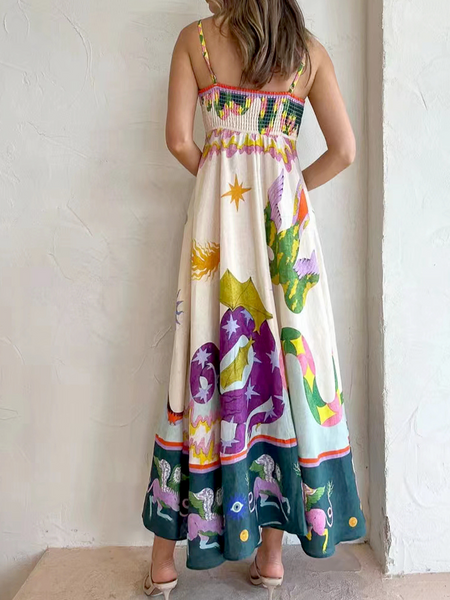 Artistic Print Dress CAN-X-DID