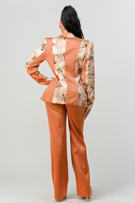 Athina Transition Print Blazer and Pant Suit CAN-X-DID