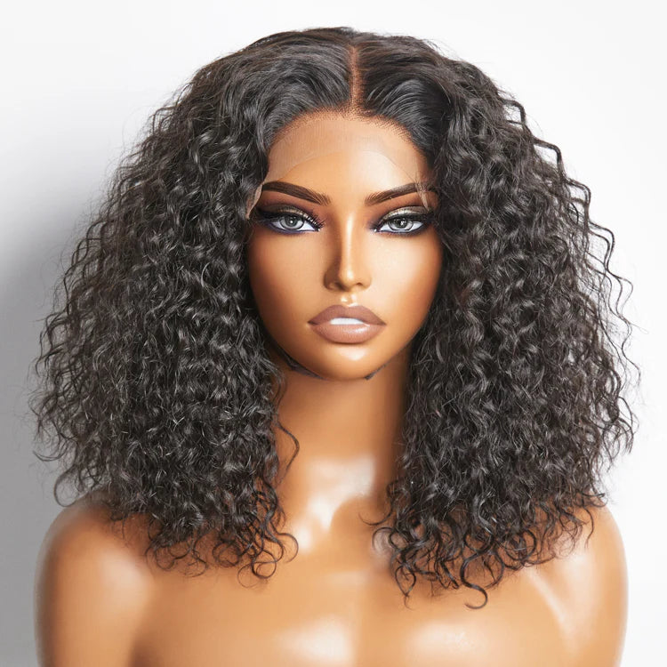 Courtney 5x5 Glueless Lace Closure Bob Wig 150% Density Water Wave