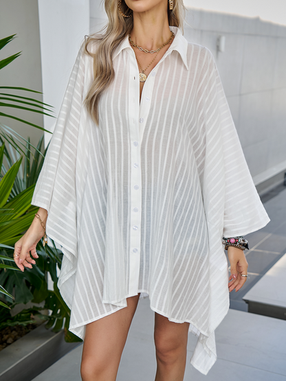 Oversized Shirt Button-down Kimono CAN-X-DID