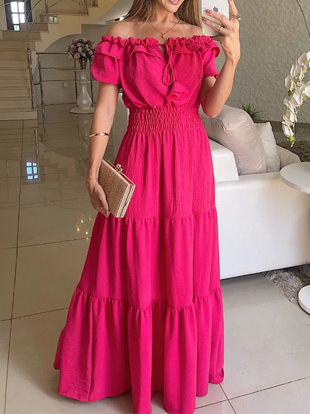 Spanish Off-Shoulder Long Dress CAN-X-DID