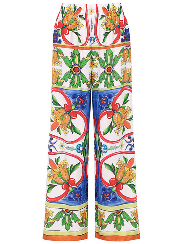 Rome Enamel Print Mix-Match Swimsuit Suit