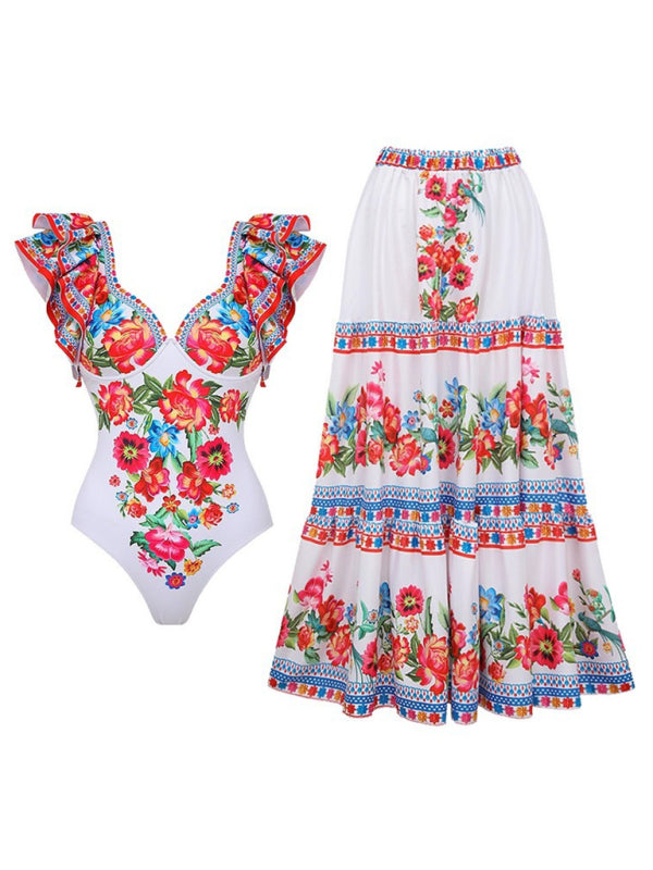 Mexico Floral Print One-piece Swimsuit